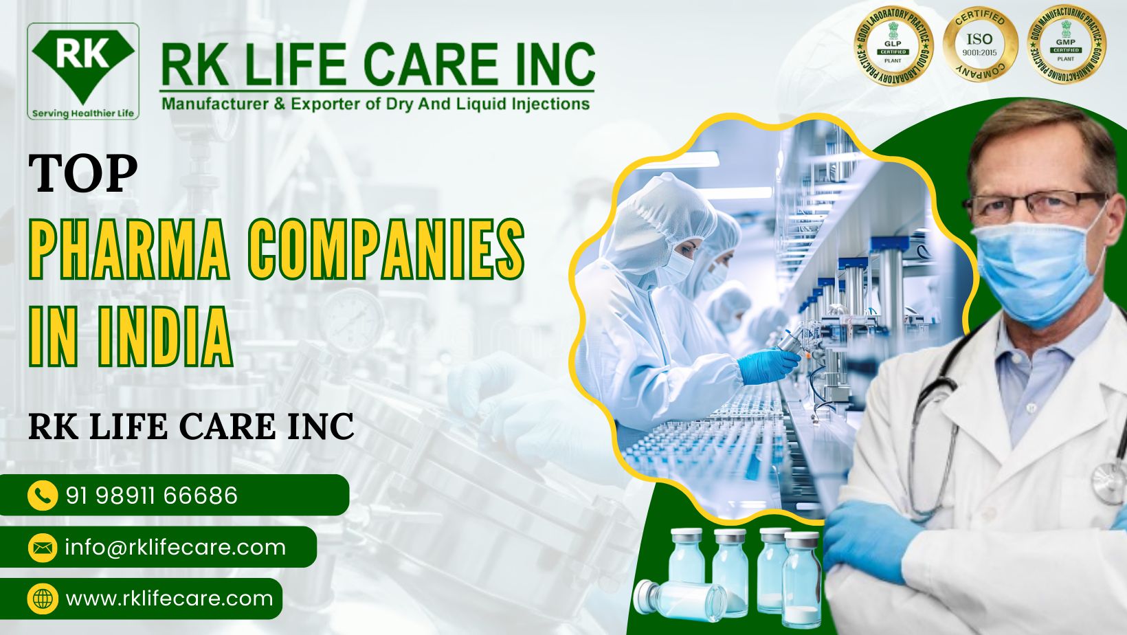 Top Pharma Companies in India|| Rk Life Care Inc